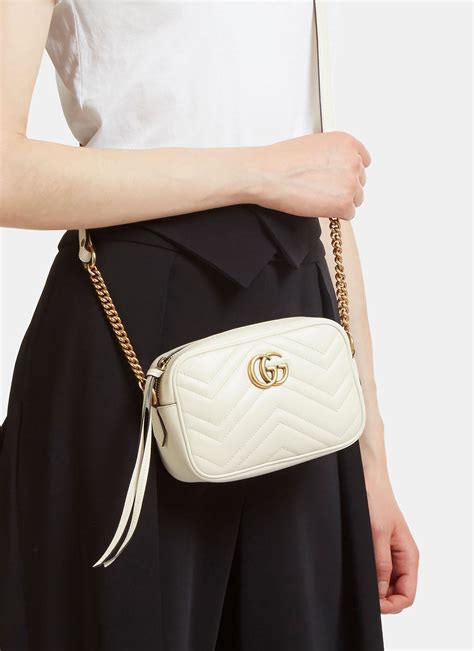 gucci marmont mini bag white